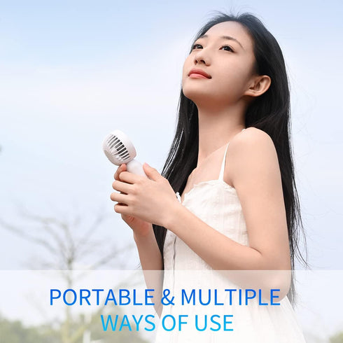 Mini Portable Fan 3 Pack, Cute Handheld Fan, Battery Operated Lightweight Small Personal Fan with 3 Speeds