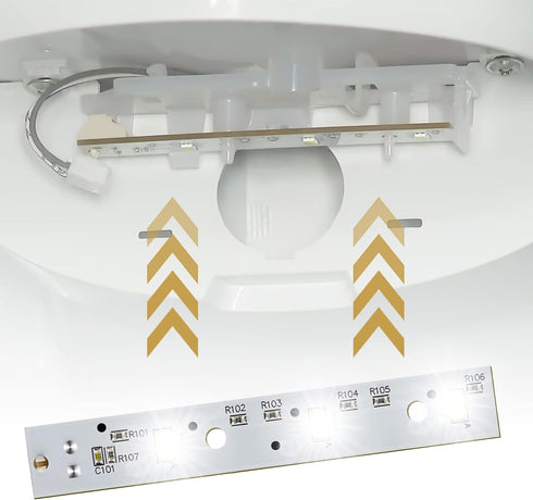 WR55X26671 LED Light Board 2PCS for GE Refrigerators, Light Bulb Replacement for Freezer, PS11767930 AP6035586