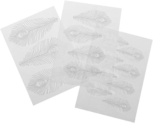 Autumn Carpenter Designs Texture Mat Set - Peacock Feathers