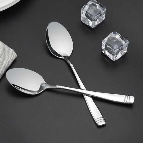 Stainless Steel Dessert Spoon, 6.5-Inch, Set of 12