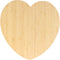 BambooMN Heart-Shaped Bamboo Serving and Cutting Board, 12" x 12" x 0.75" - 1 Piece