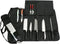 HERSENT Chef Knife Roll Bag with 17 Slots, Holds 13 Knives, 1 Meat Cleaver, Durable with Handle & Shoulder Strap