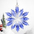 XIANGBAN Dream Elf Christmas Tree Pendant - Crystal Snowflake Christmas Ornaments, Annual Collectible (Blue)