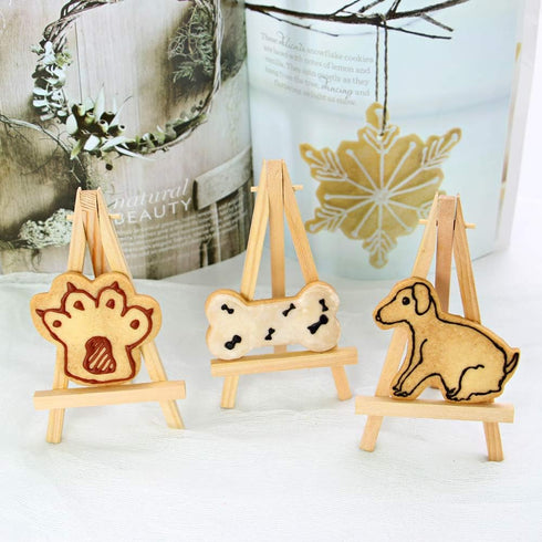 Dog Cookie Cutter Set of 3 - Stainless Steel Dog, Paw Print, and Dog Bone Cutters