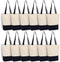 Azuca Canvas Bags Heavy Duty 12 oz with Bottom Gusset Grocery Beach Shopping