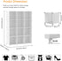AWTATOS Cube Storage Organizer, 12 Cube Bookshelf DIY Plastic Closet Clothes Storage Shelves, Stackable White