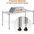 1-Tier 29.92" 13.78" 14.96" Simple Deluxe Shelving Units, W x D x H Steel Wire Rack Storage Shelving Organizer, Chrome