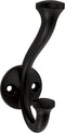 Franklin Brass Casual Farmhouse (5-Pack) Double Hooks for Hanging - Matte Black Wall Mount Hanger for Towel, Bag, Purse