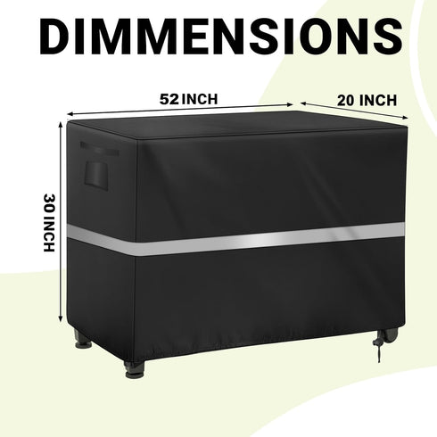 NEWFOM 52 20 30 inch) Outdoor Prep Table Cover Heavy Duty Waterproof Bar Cover for Keter Unity XL Portable Cabinet Bar