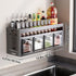 ANQIA (4 Kitchen Spice Rack Wall Mount Hanging Seasoning Box Over Stove Hanging Shelf Seasoning Jar Organizer for Sugar