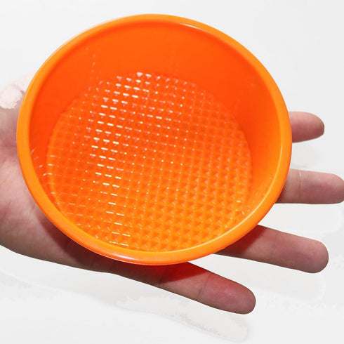 X-Haibei 2pcs Flexible 4.5 inch Mini Round Cake Bread Mold Baking Pan for Sandwiches, Hamburgers Maker