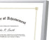Golden State Art Aluminum Certificate Frame - 8.5x11 Metal Diploma Frames with Real Glass Front, Silver