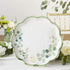 Kate Aspen Sage Green Party Decorations - Eucalyptus Floral 9 in. Decorative Paper Plates (Set of 16) for Baby Showers