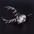 Stainless Deer Stag Head Wine Pourer, Unique Bar Accessories, Birthday and Wedding Gift, Silver White