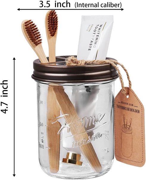 SheeChung Bathroom Accessory Set - Toothbrush Holder, Foaming Soap Dispenser, Dish Soap Dispenser for Bathroom, Kitchen