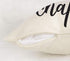 Just One More Chapter Throw Pillow Case - Cushion Cover for Book Lovers, Linen, 18 x 18 Inch