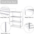 Closet (4-Tier, Small Shoe Rack, Narrow Stackable Shoe Shelf Organizer for Entryway, Doorway and Bedroom White)