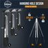 Kitchen Tongs Set of 3 - Silicone Tips, Heat Resistant 600°F Stainless Steel Locking Tongs, 7", 9", & 12"