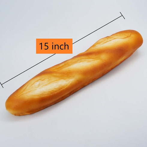 Fake Baguette and Realistic French Bread Loaf - Artificial Cake Dessert Decor and Faux Pastries Food Replica