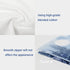 Batmerry Set of 2 Winter Pillow Covers 18x18 Inch, Majestic Mountains in Magical Snow, Double Sided