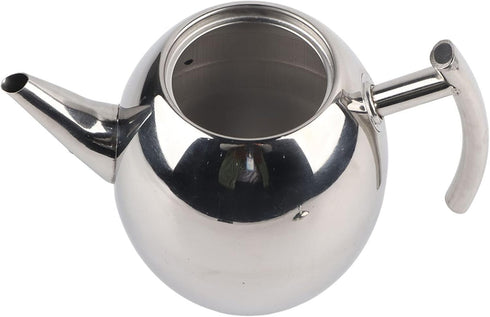 Stainless Steel Teapot with Filter, Large Capacity (1500ML), Metal Coffee Pot Water Container Kettle