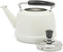 2 Martha Stewart Kingstree Large Qt Heavy Gauge Stainless Steel Tea Kettle - Linen White Exterior
