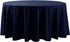 108 Inch Round Tablecloth - Washable Polyester Decorative Table Cover for Wedding Party Dining (Navy)