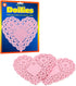 Hygloss Heart Doilies - 100 Pcs - 6-Inch Pink Paper Heart Shaped Doilies for Valentine Crafts