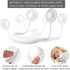 Portable Neck Fan, USB Rechargeable Fan with 3 Adjustable Speeds and LED Lights - White