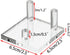 Hipiwe Clear Acrylic Display Stand - Three-Peg Display Easel Stands for Fossil Coral Geodes Rock Mineral Collectibles,