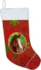 Caroline's Treasures SB3120-CS Holiday Christmas Stocking - Horse Foal Red Snowflakes, Fireplace Hanging Decor