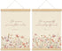 PLKMN Girls Room Decor, Pink Wildflower Baby Girl Nursery Decor Set of