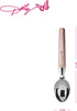 13.9 2.68 1.97 Inch Dolly Parton Ice Cream Scoop, Blush Stainless Steel Head with Ergonomic Weighted Handle, Dishwasher