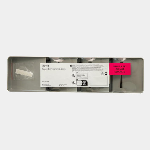 Lifewit Compact Flatware Drawer Organizer, Narrow Plastic Cutlery Holder for Kitchen Drawers, Spoons, Forks and Knives,