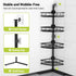 4-tier Aitatty Corner Shower Caddy Standing: Rustproof Shower Organizer Shelf - Floor Shower Corner Shelf Rack Stand