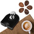 Silicone Coffee Tamp Mat, Anti-Skid Espresso Tampering Corner Pad Tool (Black)