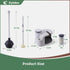 Eyliden Toilet Bowl Wand Kit and Plunger Combo - 10pcs Refills, Disposable Toilet Brush and Plunger with Holder Set,