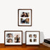 8x10 4x6 3x4 8x10 Collage Picture Frame Natural Walnut Solid Wood, Collage Photo Frame Displays and Two Photos