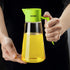 19oz CCKO Olive Oil Dispenser Bottle Glass Oil Bottle for Kitchen Cooking,Auto Flip Drip Free Cooking Oil
