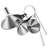 6 Pcs Stainless Steel Mini Funnels for Kitchen Use, Large Tiny Small Funnel Set of 3, Metal Cooking Powder Food Grade