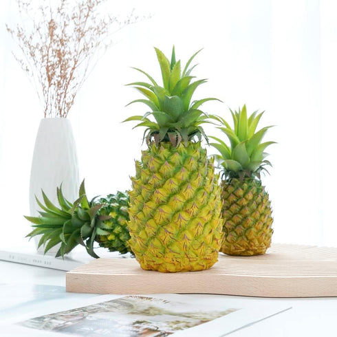 QIRMIZI 2 Pack Artificial Pineapple -Simulated Fruit Decoration, Lifelike Fake Fruit Model, Perfect for Home Decor