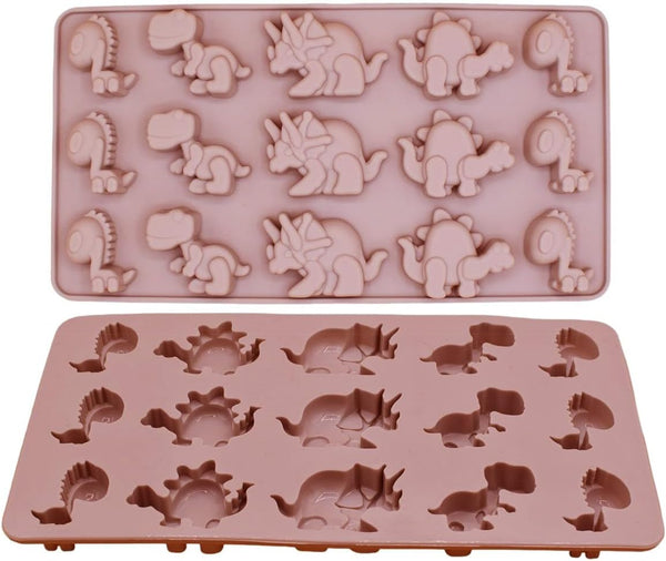 Candy Chocolate Silicone Mold Baking Tray, Dinosaur Dino Animal-Themed Non-Stick for Homemade Treats