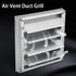 Louvered Outdoor Dryer Vent Cover, 100mm Stainless Steel Air Vent Duct Grill, Square Tumble Dryer Extractor Fan Outlet