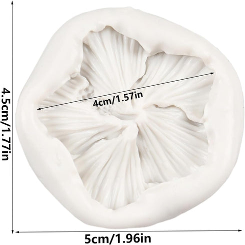 Hibiscus Flower Silicone Fondant Molds For Cake Decoration Cupcake Topper Chocolate Candy Sugar Craft Polymer Clay Gum Paste by QDMOLDS