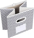MAX Houser Fabric Cloth Storage Bins, Foldable Organizer Baskets with Dual Handles for Home Bedroom Storage, Set of 6