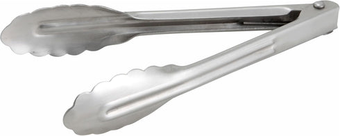 Winco Heavyweight Stainless Steel Utility Tong, 7-Inch Coiled Spring
