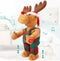 SdeNow Singing Dancing Christmas Reindeer Plush Toy Animated Musical Rudolph Red Nosed