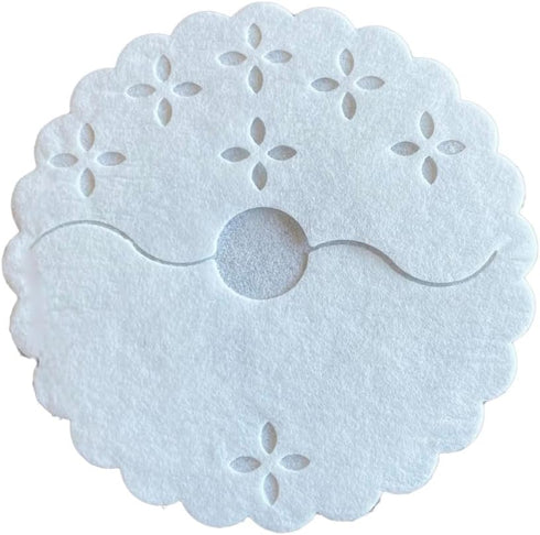 Regency Wraps Fabric Stem Wraps, Pack of 12, White, Elegant Table Decor for Stemmed Glass Bases