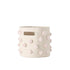PEHR Pom Pom Basket, Pint (Blush) | 100% Cotton Canvas Storage for Nursery, Playroom & Home
