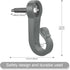 Pack of 46 Q Hanger Screws and Hooks for Outdoor String Lights, Garage Party Decor